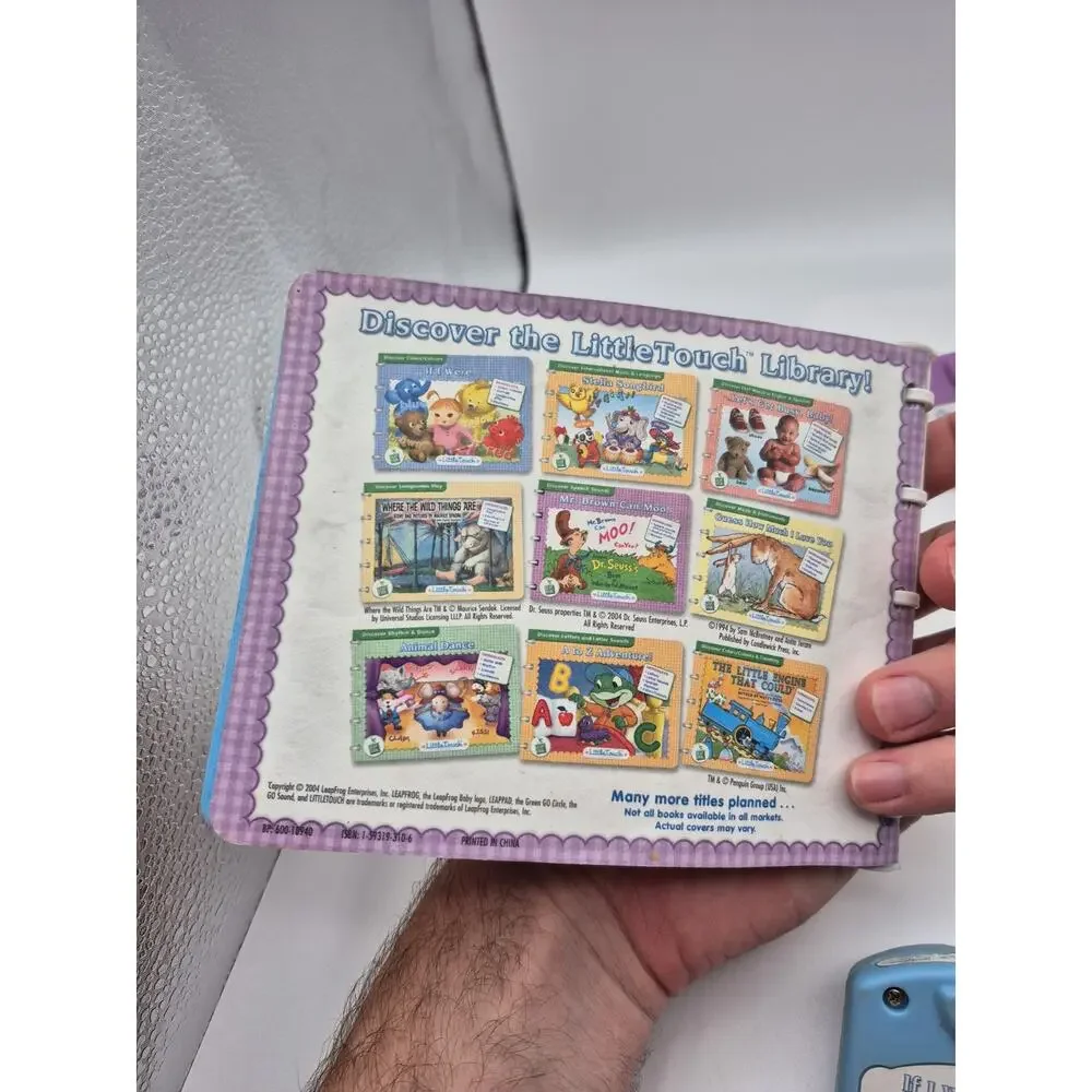Lot of 3 Leap Frog Little Touch Books and Cartridges All Tested and Working